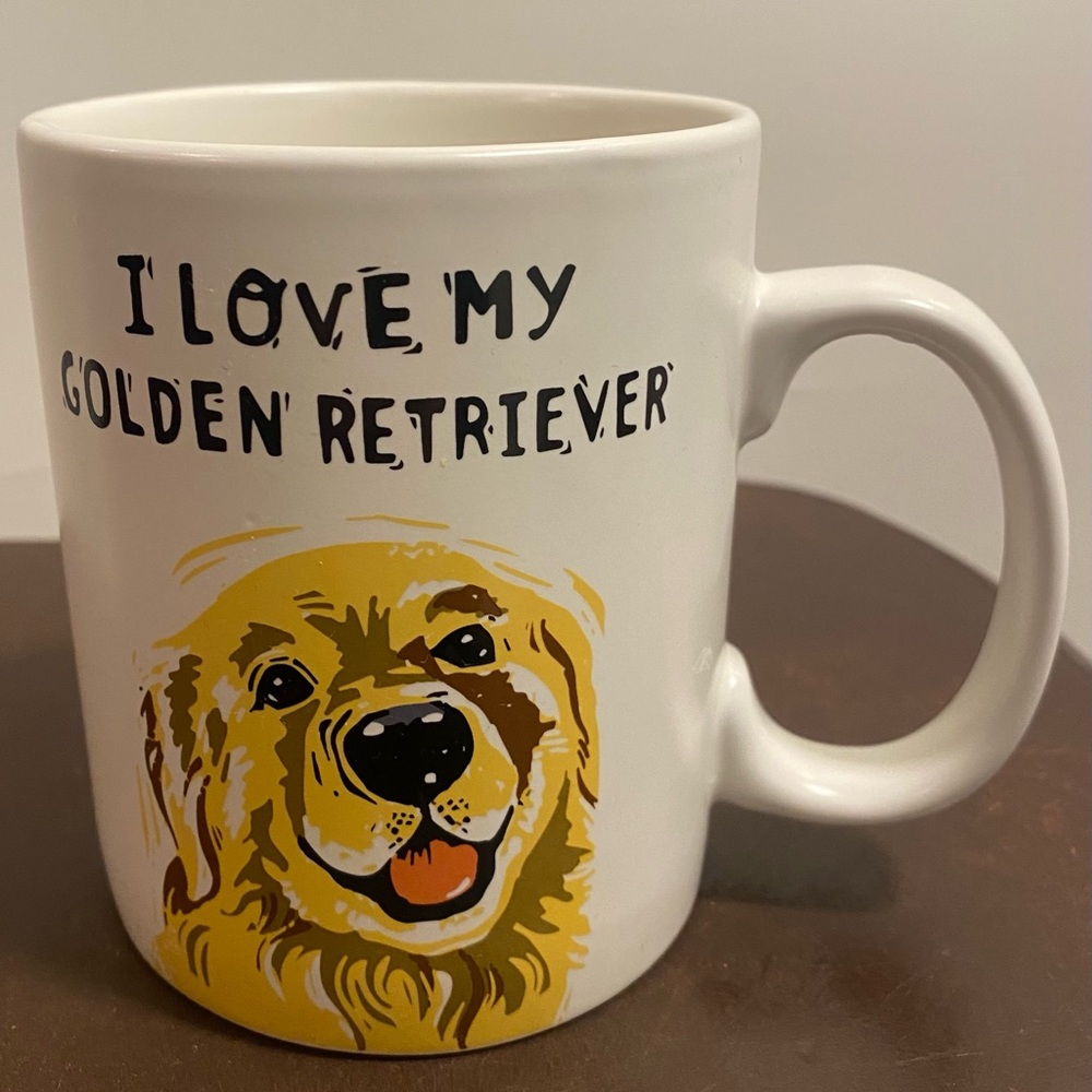 Golden Retriever Dog Lover Large Mug - Primitives by Kathy Coffee, Pencil Holder